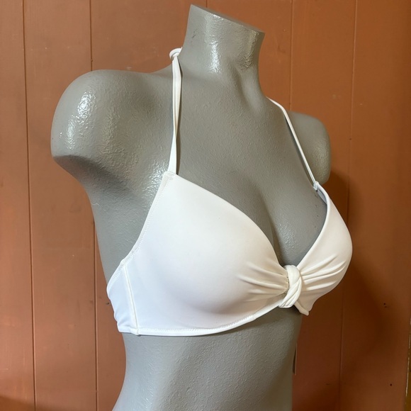 NWT Shade & Shore White Underwire Bikini Top 34C - Picture 3 of 12